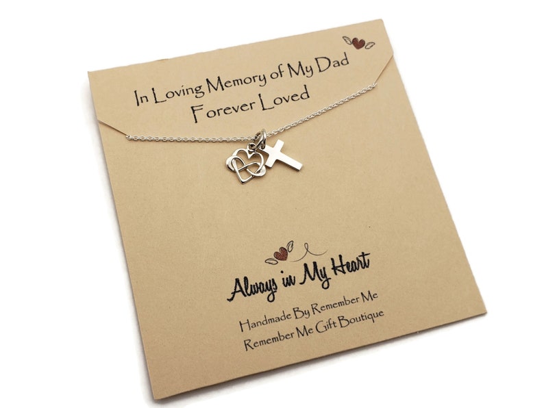 Loss of Father Dad Memorial Necklace Memorial Jewelry Dad Etsy