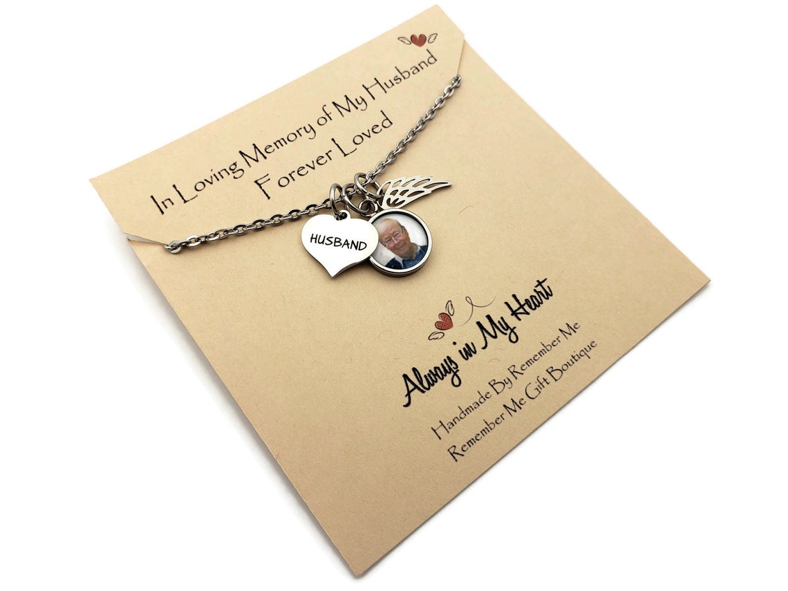 Memorial necklace for loss of husband Clearance