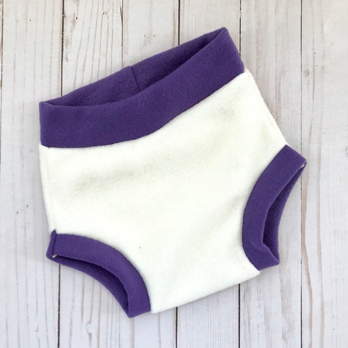 Solid Color Fleece Diaper Cover Shortie Soaker Great Baby Etsy