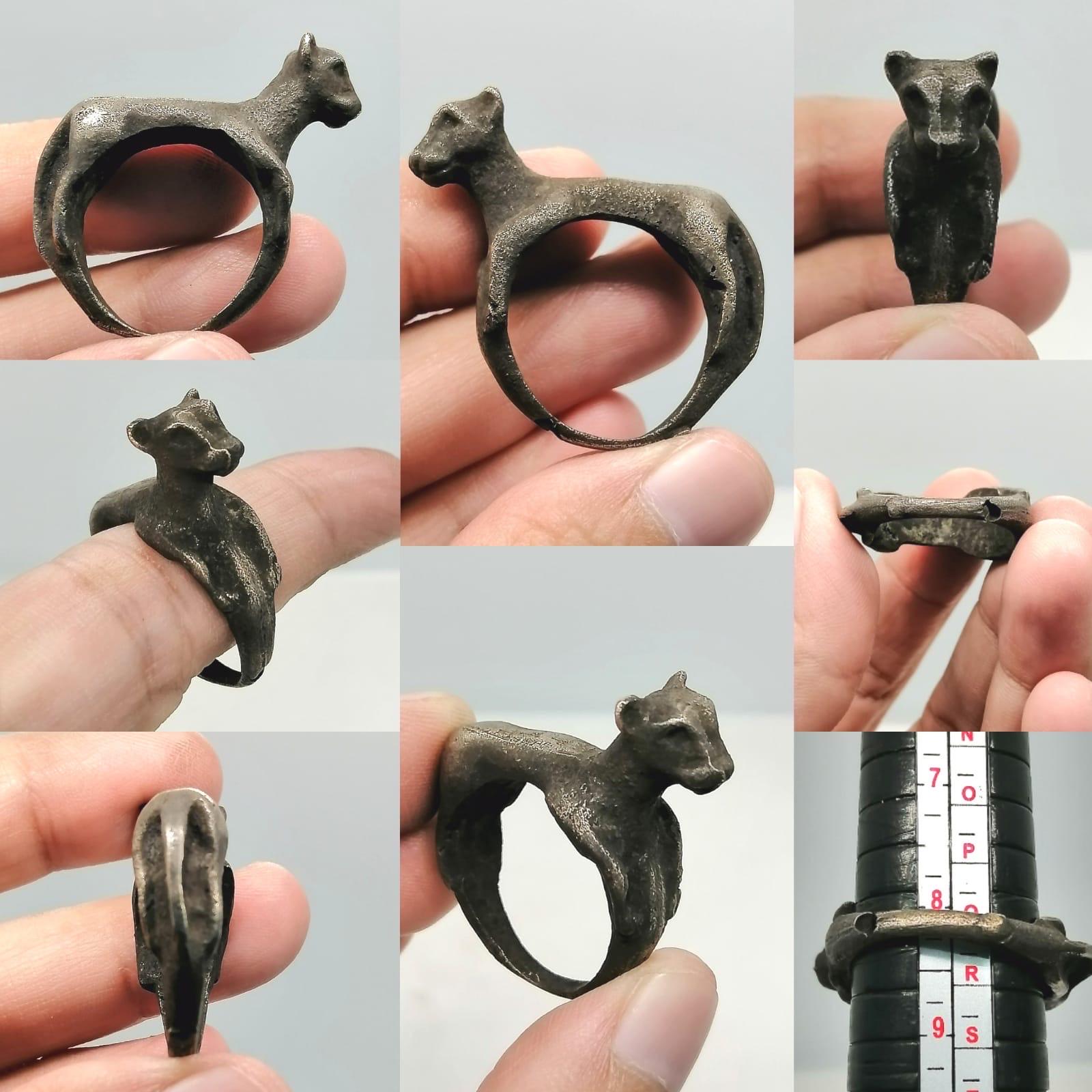 Roman Beautiful Animal Ring, Rare Tribal Horse Ring, Old Bronze Ethnic ...