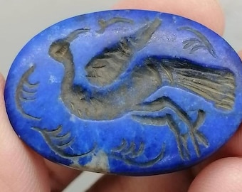 古代の彫刻が施された印章デザインのインタリオリング • 珍しい
