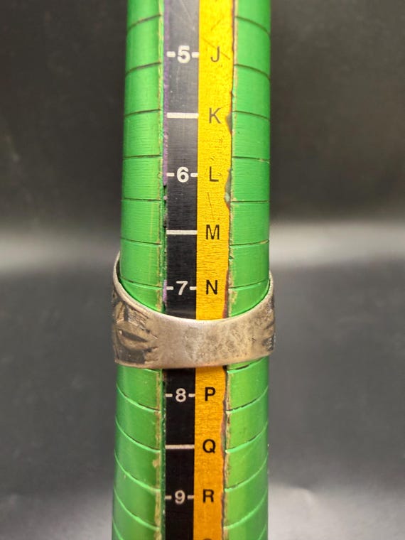 Vintage red ruby gemstone warrior silver  ring – … - image 5