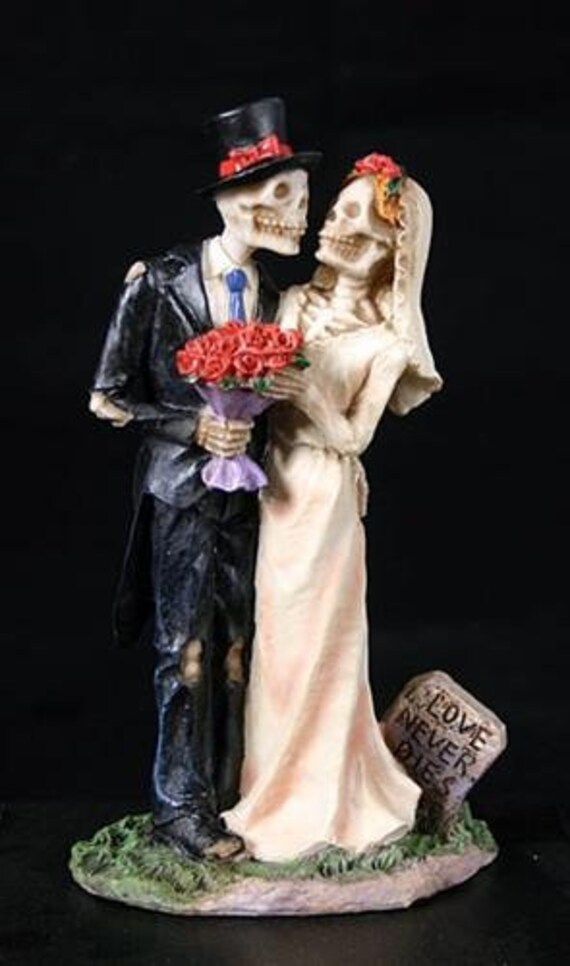 Custom Wedding Cake Topper Betrothed Skeleton Etsy