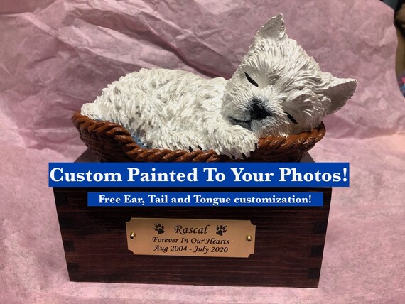 westie cremation urn