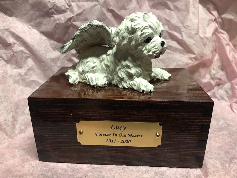 Custom Maltese Urn Pet Portrait Figurine To Your Dog's Etsy