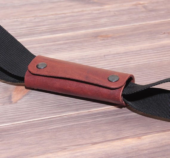 Genuine leather Luggage Baggage Double Handle Wrap Grip. Handy Etsy