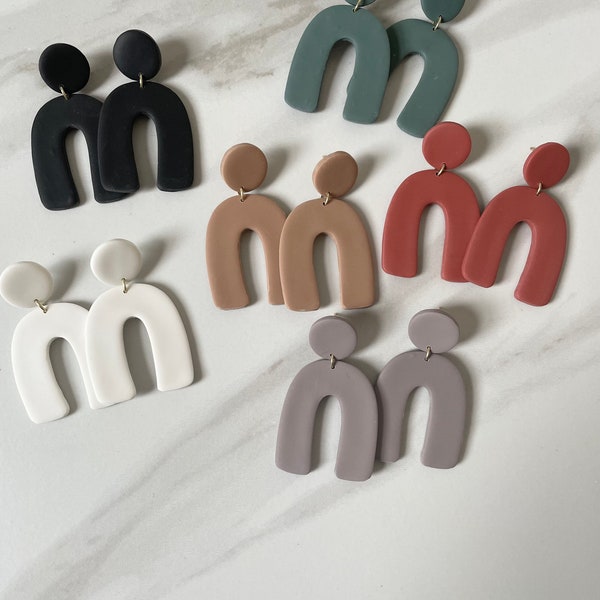 Classic Arch | Clay Earrings