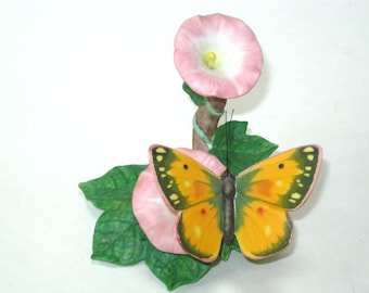 Lenox Orange Sulphur Butterfly Fine Porcelain Figurine Vintage 1993 -MINT Nature’s Beautiful Butterflies Collection