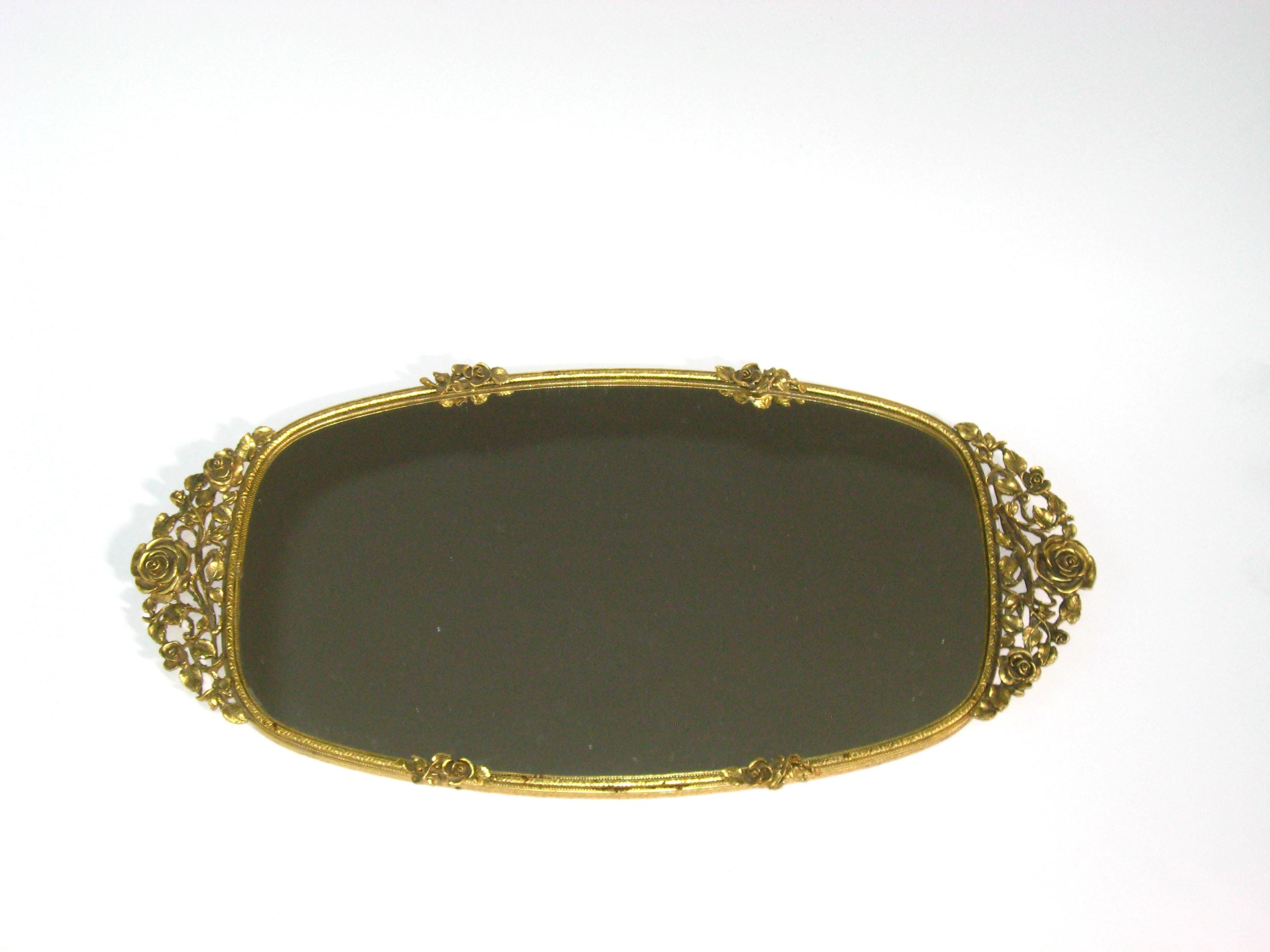 アンティークマトソン ゴールド ローズ ソープディッシュ