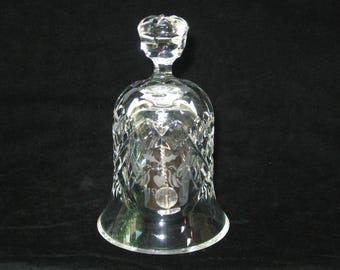 Waterford 'Twelve Days of Christmas' 2 Turtledoves 1985 Cut Crystal Table Dinner Bell; Vintage Gothic Mark