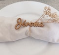 Place marker with first name for wedding baptism, first name in MDF wood / first name label, Please read the description! product logo