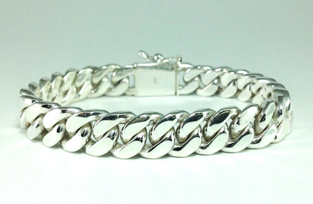 8 55g Mens Womens Miami Cuban Curb Chain Link Solid - Etsy