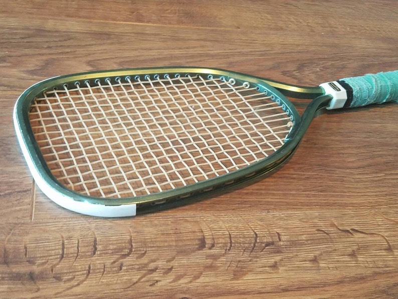 Vintage Racquetball Racquet Green Racquet 1980s Trenway Brand Made in San Diego Metallic Green Marked COBRA Tennis Racket
