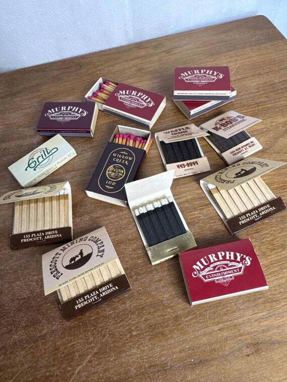 Vintage Prescott Arizona AZ Matchbook Lot All UNSTRUCK and full
