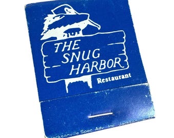 Vintage Streichholzbrief The Snug Hafen Restaurant Fernandina Beach Florida Unstruck