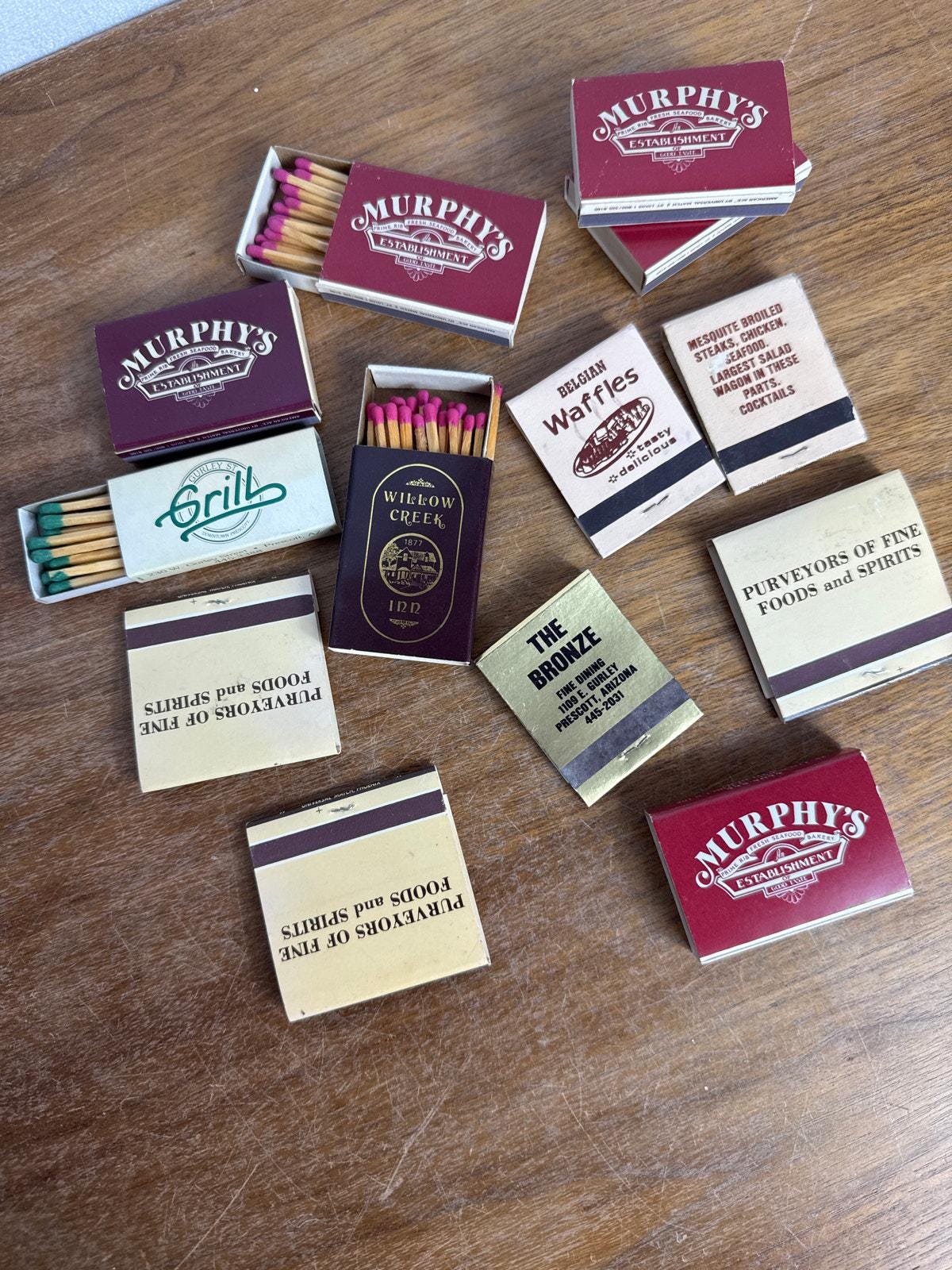 Vintage Prescott Arizona AZ Matchbook Lot All UNSTRUCK and full