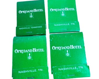Vintage Nashville Opryland Hotel Matchbook Lot Music City Grand Ole Opry TN