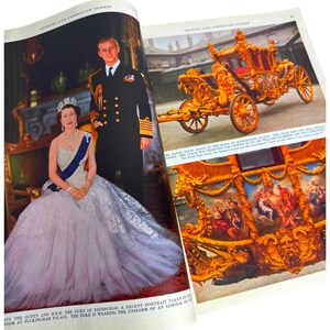 Coronación de la reina Isabel II 1953 Fotos de revistas Artículos Publicidad de los años 1950