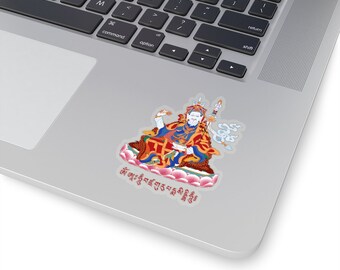 Thai Tattoo Design &#39;&#39;Lotus-Born Guru Rinpoche&quot; New Retro Holy Kiss-Cut Sticker Perfect Gift or Present for Friends