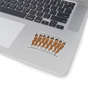 Thai Tattoo Design &quot;Eight Monks With Magic Spells&quot; New Retro Funny Kiss-Cut Sticker Perfect Gift or Present for Friends