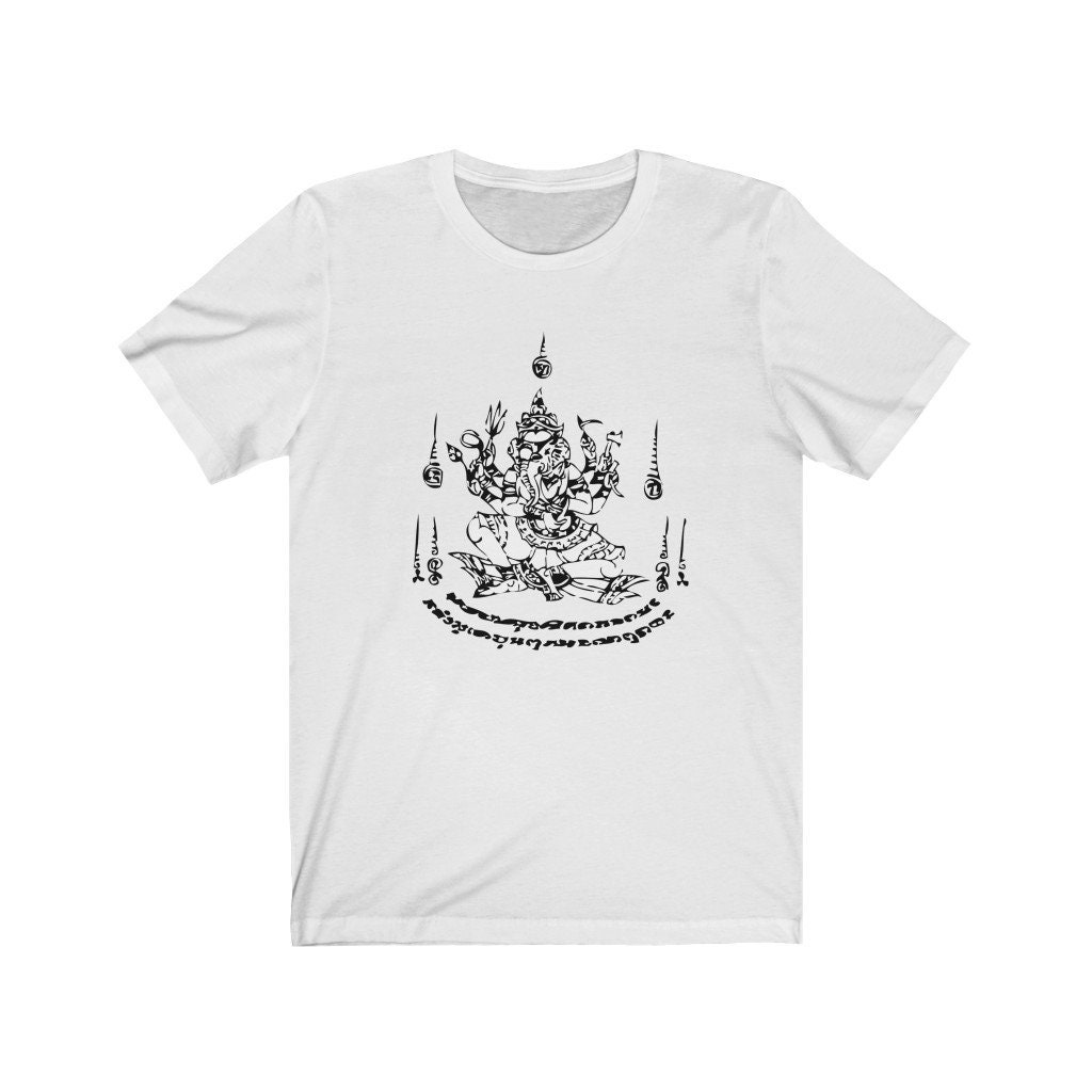 Thai Tattoo Design T-shirt 'ganesha With Lucky Magic - Etsy