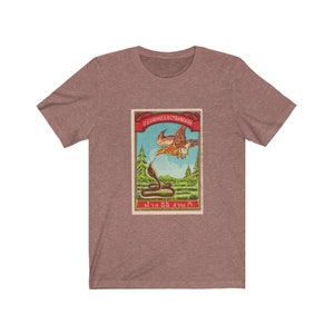 Vintage Thai Ad Label with Eagle and Snake T-Shirt Retro Funny Unisex Tee Perfect gift or present for friends