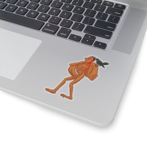 Conception de tatouage thaïlandais ''Thai Jinnee et un corbeau en enfer'' Kiss-Cut Stickers Horrible mais drôle Cadeau parfait ou cadeau pour les amis