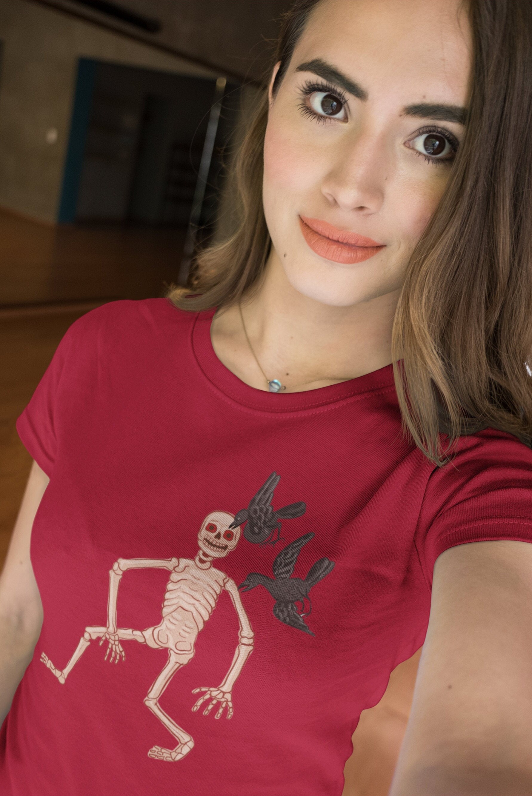Thai Tattoo Design T-shirt 'skeleton Man and Crows' - Etsy