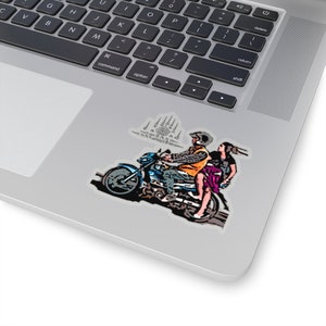 Thai Tattoo Design 'Bangkok Motorcycle Taxi" Nuovo retro divertente kiss-cut sticker regalo perfetto o regalo per gli amici