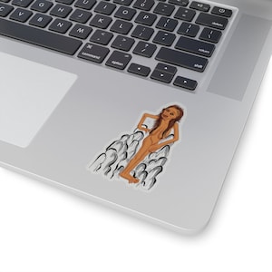 Conception de tatouage thaïlandais ''Old Woman Ghost in Hell'' Kiss-Cut Stickers Horrible mais drôle Cadeau parfait ou cadeau pour les amis