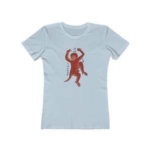 Camiseta con diseño de tatuaje tailandés &#39;Sak Yant Red Monkey Lucky Magic Spells&#39; Nueva camiseta retro para mujer Regalo perfecto o regalo para amigos