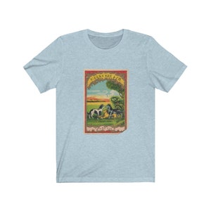 Vintage Thai Ad Label with Three Dog image T-Shirt Retro Funny Unisex Tee Perfect gift or present for friends