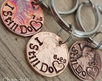 Custom-Penny-Keychain-7th-Anniversary-Lucky-Gift-Men-Husband-Boyfriend-Seven-Years-Initial-Unique-Engraved-Stamped-Wife-Husband-Copper-2023