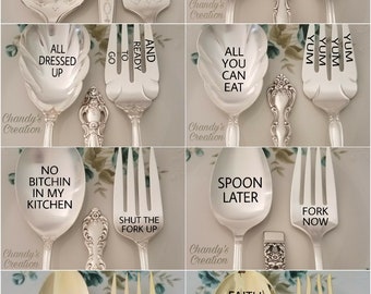 Custom-Serving-Spoon-Fork-Set-Server-Props-Stamped-Engraved-Personalized-Matching-Silver-Gold-Salad-Meat-Casserole-Holiday-Table-Decor-Funny