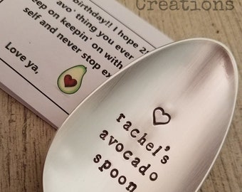 Avocado-Guacamole-Spoon-Custom-Stamped-Name-Personalized-Gift-Engraved-Shabby-Chic-Silverware-Server-Teaspoon-Tablespoon-Dessert-Silver