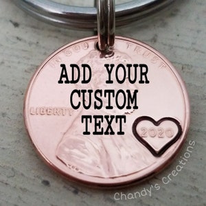Custom-Penny-Keychain-7th-Anniversary-Lucky-Me-Gift-Men-Husband-Boyfriend-Seven-Years-Initial-Unique-Engraved-Stamped-Wife-Daddy-Copper-2023