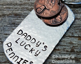 Custom-Penny-Keychain-7th-Anniversary-Lucky-Me-Gift-Men-Husband-Boyfriend-Seven-Years-Initial-Unique-Engraved-Stamped-Mama-Dad-Name-Copper
