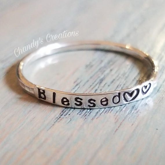 Sterling silver blessed deals ring