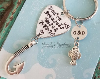 You're My Greatest Catch, Keychain, Gift for Husband, Fish, Fishing Lure, Fisherman Gifts, Fishing Lure, Father's Day, Dad, Boyfriend, Lure