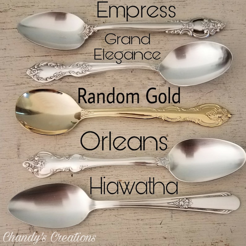 Custom-Tea-Coffee-Peanut-Butter-Spoon-Stamped-Personalized-Engraved-Party-Vintage-Silverware-Server-Teaspoon-Tablespoon-Dessert-Silver-Gold image 3