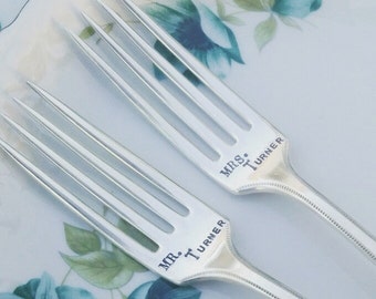 Wedding-Cake-Forks-Server-Anniversary-Props-Custom-Stamped-Fork-Bride-Groom-Gift-Accessories-Personalized-Matching-Mismatch-Set-Silver-Knife