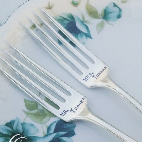 Wedding-Cake-Forks-Server-Anniversary-Props-Custom-Stamped-Fork-Bride-Groom-Gift-Accessories-Personalized-Matching-Mismatch-Set-Silver-Knife