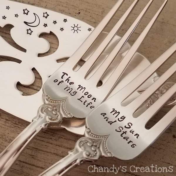 Game-of-Thrones-Wedding-Cake-Serving-Set-Khal-Khaleesi-Fork-Forks-Custom-Stamped-Bride-Groom-Gift-Accessories-Personalized-Matching-Date