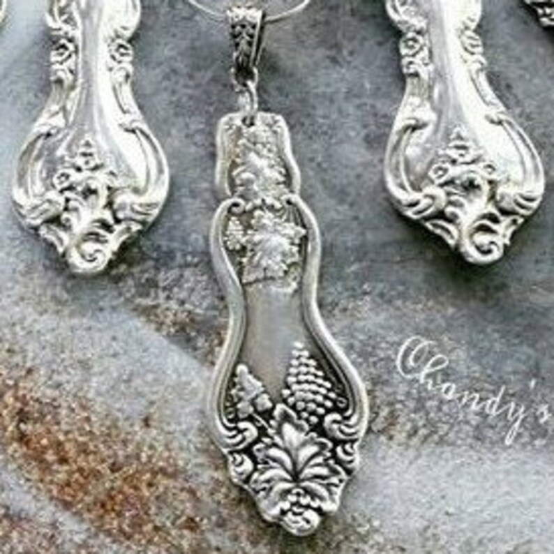 Spoon Necklace Spoon Jewelry Upcycled Silverware Fork Etsy
