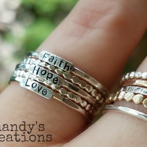 2mm-Sterling-Silver-Stackable-Name-Rings-Ring-Faith-Hope-Trust-Be Still-Peace-Stacking-Band-Customized-Thumb-Pinky-Spacers-Stamped-Engraved