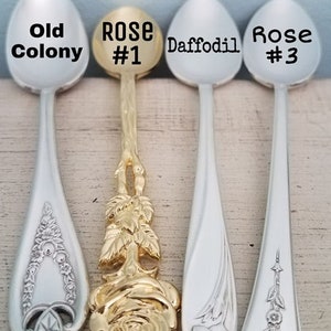 Custom-Tea-Coffee-Peanut-Butter-Spoon-Stamped-Personalized-Engraved-Party-Vintage-Silverware-Server-Teaspoon-Tablespoon-Dessert-Silver-Gold image 7