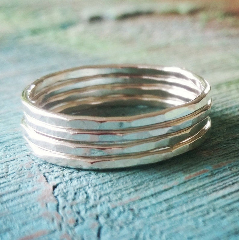 Sterling Silver Stackable Rings Midi Rings Layered Rings - Etsy