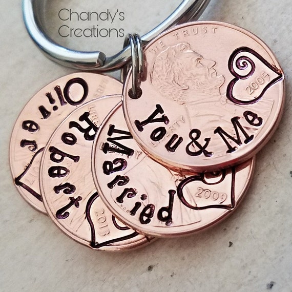 Custom penny keychain best sale