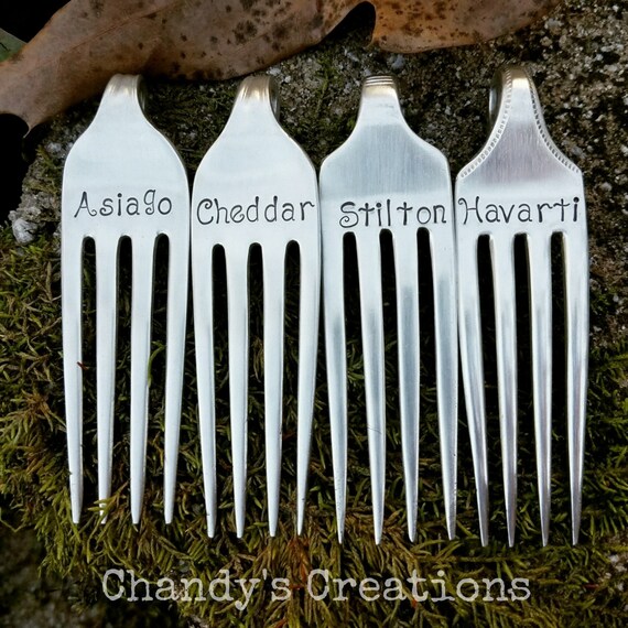 Custom-Cheese-Plant-Herb-Markers-Rustic-Board-Decor-Spreader-Server-Stamped-Engraved-Personalized-Silver-Vintage-Flatware-Gift-Props-Set