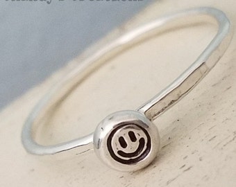 2mm-Sterling-Silver-Smiley-Face-Ring-Stacking-Stackable-Layered-Custom-Jewelry-Midi-Name-Heart-Dainty-Gift-Name-Rings-Band-Pinky-Thumb-Toe